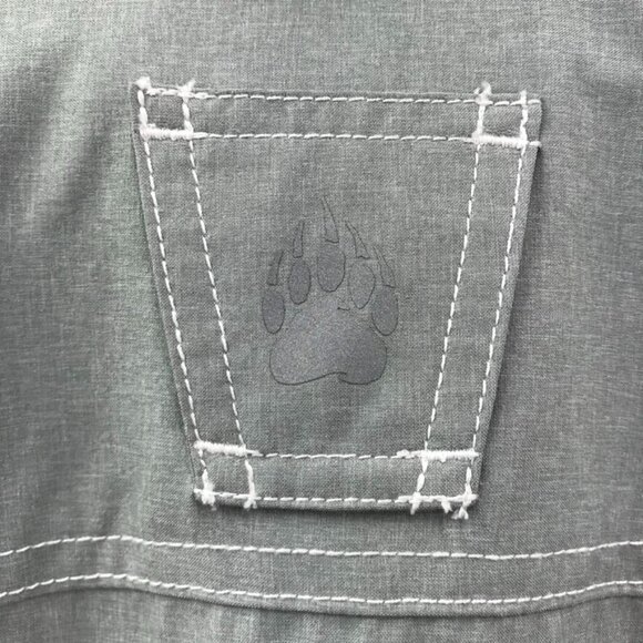 ALASKAN HARDGEAR Duluth Mens Size LARGE Gray Bush Pilot Long Sleeve Shirt - Picture 5 of 16